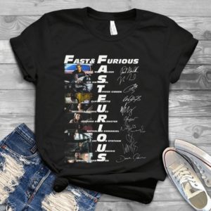 For Fast And Furious Character Signatures Handmade Shirt