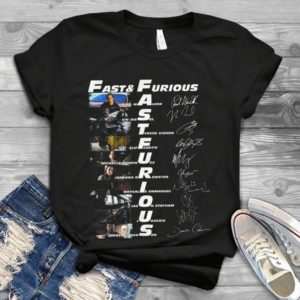 For Fast And Furious Movies Fan Character Signatures Handmade Shirt