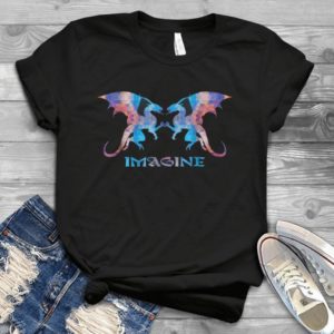 For Fractal Fantasy Dragons - Imagine - Tees, Handmade Shirt
