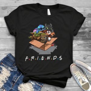 For Friends Lilo Stitch Yoda Friends Star War The Mandalorian Handmade Shirt