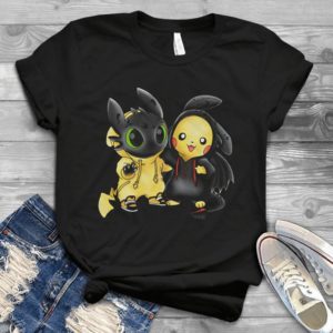 For Funny Pikachu And Toothless Trending Handmade Shirt
