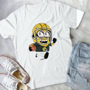 For Green Bay Packers Minions Playing Rugby Shirt, Handmade Shirt.Handmade Shirt