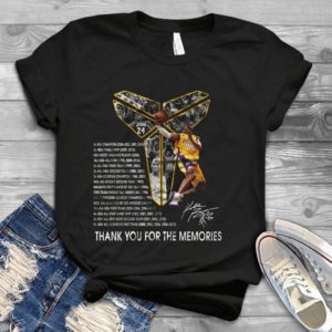 For Kobe-Bryant Black Mamba Thanks For Memories Kobe-Bryant All Records  Handmade Shirt_compressed