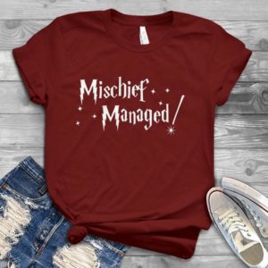 For Mischief Managed Shirt For Haarry Potteer Handmade Shirt.