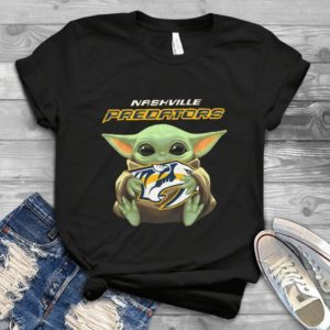 For Nashville Predators Baby Yoda Handmade Shirt