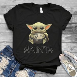 For New Orleans Saints And Baby Yoda Treanding Handmade Shirt