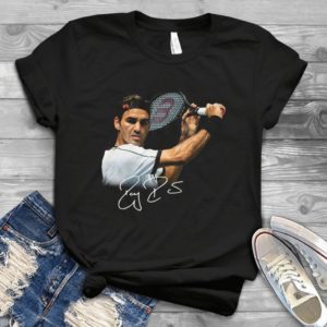 For Rooger Federer Signature Tennis Sport Handmade Shirt