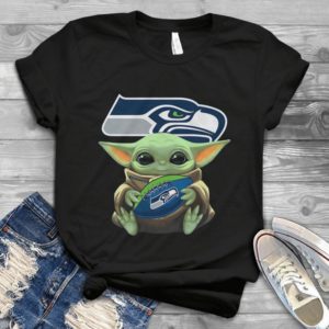 For Seahawks Team And Baby Yoda Handmade Shirt
