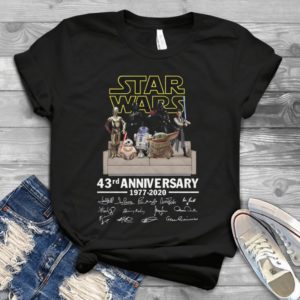 For Star Warr Friend 43rd Year Anniversary 1977-2020 Handmade Shirt