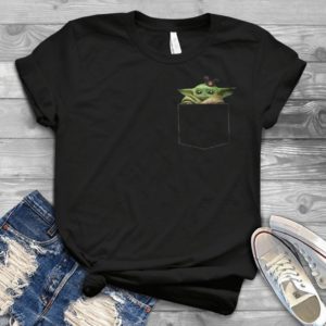 For Star Wars Baby Yoda In Pocket Trending Handmade Shirt