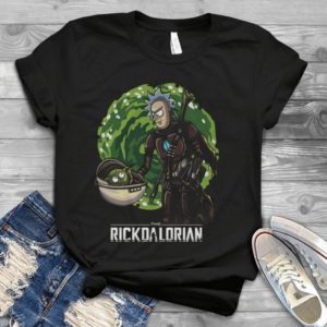 For The Rickdalorian And Baby Yoda Handmade Shirt