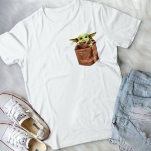 For Yoda Baby Pocket Star Warr Handmade Shirt
