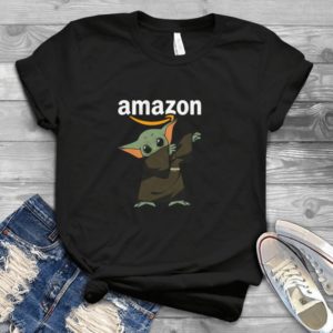 Funny Baby Yoda Dabbling Amaazoon Sign Handmade Shirt_compressed