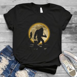 Funny Bigfoot Go Fishing Handmade Shirt