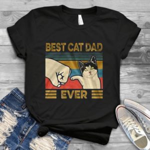 Funny Cat Lovers Gift Best Cat Dad Ever Shirt  Unisex Handmade Shirt_compressed