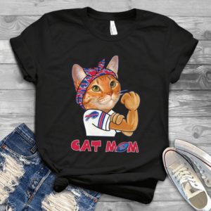 Funny Cat Mom And Football Logo Handmade Shirt