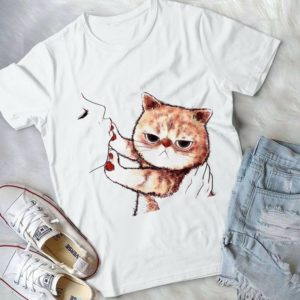Funny Girl Kissing Cat Ignore Cat - Cat Lover Trending Handmade Shirt