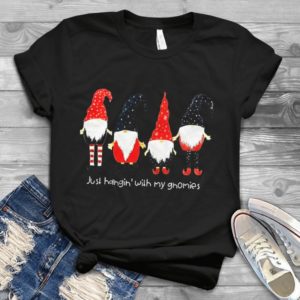 Gnomes Just Hangin' With My Gnomies Christmas Shirt Handmade Shirt