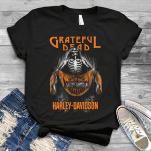 Grateful Dead Motor Harley Davidson Cycles Handmade Shirt