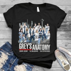 Grey's Anatomy 2005 -2020 16 Seasons 342 Episodes Handmade Shirt
