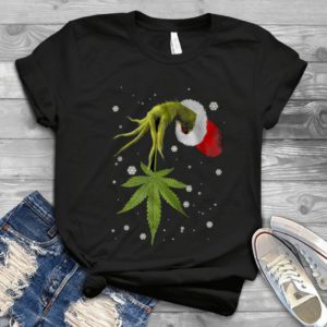 Grinches Hand Shirt Weed Christmas Gift Trending Handmade Shirt