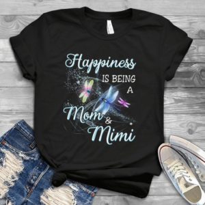 Happiness Is Being A Mom And Mimi -first Mother's Day Cute Mom Heart Mother's Day Gift Handmade Shirt