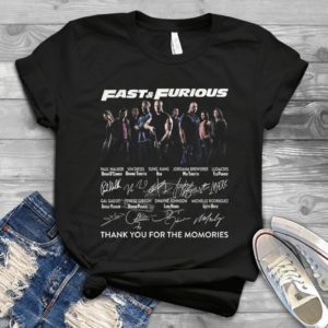 Happy 18 Years Of Fast And Furious 2001 2019 Signatures Thank You For The Memories  Trending Handmade Shirt