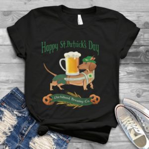 Happy Patriicks Day Dachshund Brewing Co Handmade Shirt