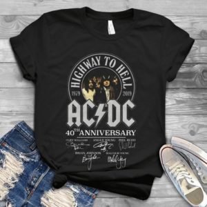 Highway To Hell Acdc 40th Anniversary 1979-2019 Handmade Shirt
