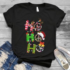 Ho Ho Ho Peacful Sign Merry Christmas Handmade Shirt