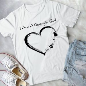 I Am A Georgia Girl Loves Wine Animals Handmade Shirt