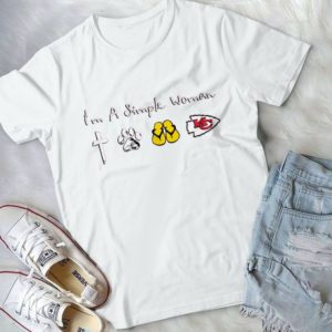 I Am A Simple Woman Christ Dog Lover Flip Flop Lover Kansaass City Handmade Shirt