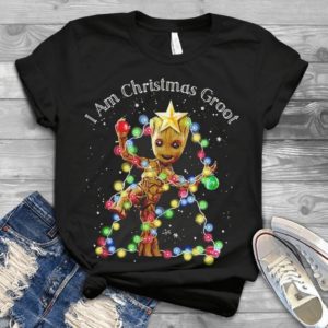 I Am Christmas Groot Merry Christmas Xmas Gift Handmade Shirt
