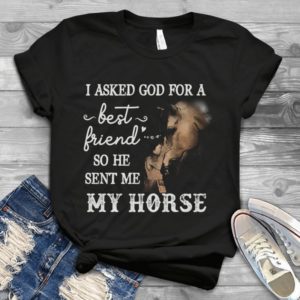 I Asked God For A Best Friend So He Sent Me My Horse Handmade Shirt