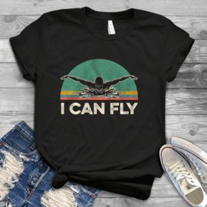 I Can Fly Swimming Retro Tee Handmade Shirt