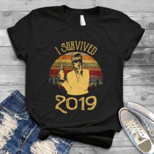 I Survived 2019 Funny Girl With Wine Handmade Shirt