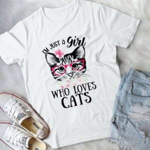I'm Just A Girl Who Loves Cats Handmade Shirt