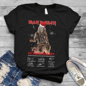 Iron Maiden 45th Anniversary 1975-2020 Merry Christmas To All Handmade Shirt