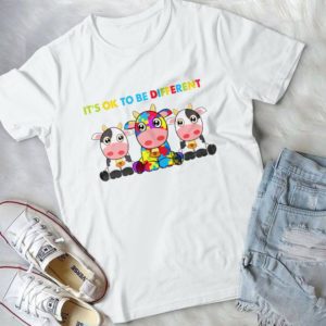 It's Ok To Be Different Funny Cute Cow Handmade Shirt