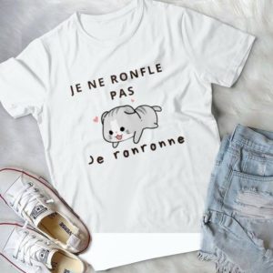 Je Ne Ronfle Pas Je Ronronne Cat Lovers Handmade Shirt