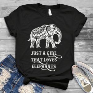 Just A Girl That Loves Elephants Handmade Shirt
