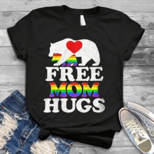 LGBT Pride Mama Bear For Women Free Mom Hugs Handmade Shirt