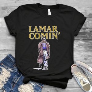 Lamar Comin' Number 8 Funny Shirt Handmade Shirt