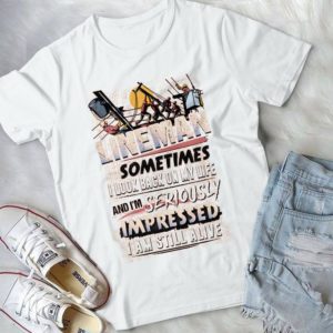 Lineman Sometimes I Look Back On My Life And I'm Seriously Impressed Handmade Shirt