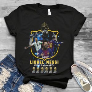 Lionel Messi Fìa Ballon D'or 2009 2019 Football Player Handmade Shirt