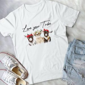 Love Your Tribe Goat Gift For Valentines Day - Baby Goat Day Gift Best Shirt