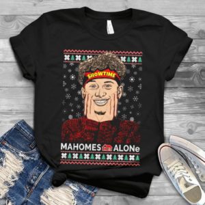 Mahomes Alone Movie Parody Football Showtime Handmade Shirt