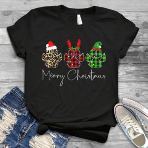 Merry Christmas Animal Paw Trending Handmade Shirt