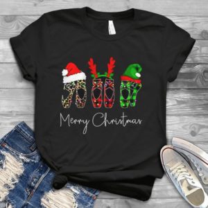 Merry Christmas Ballet Shoes Handmade Shirt