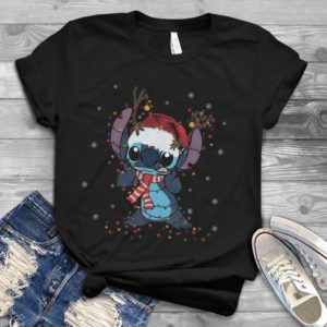 Merry Christmas Stitch Xmas Gift Handmade Shirt